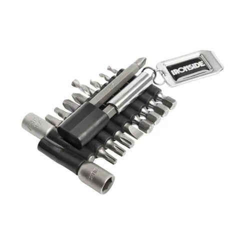 100332 Ironside Bitssats 16 delar, 1/4&quot, i hållare Utförsäljning